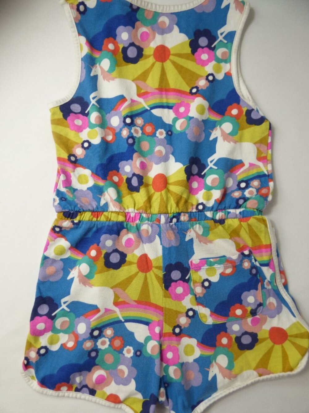Mini Boden Unicorn & Rainbow Shortall, Size 7-8 Years - Picture 2 of 3